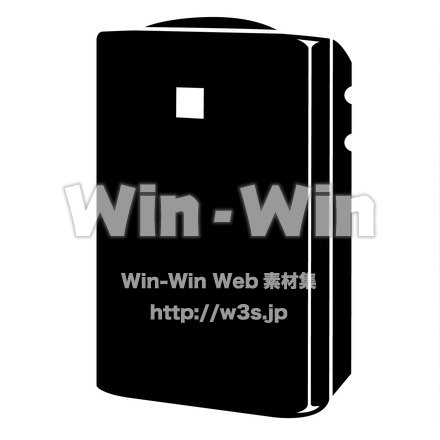 空気清浄器のシルエット素材 W-015451