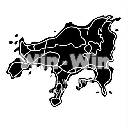 小豆島のシルエット素材 W-015445