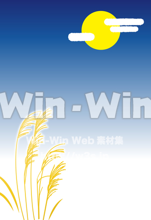 月見のCG・イラスト素材 W-015016