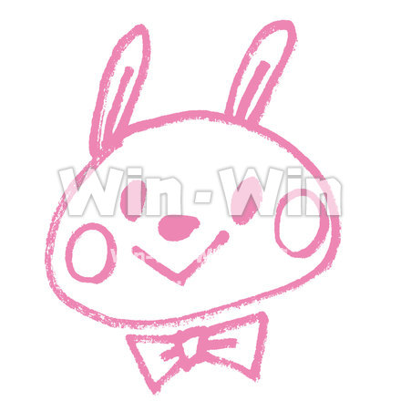 うさぎのシルエット素材 W-015201