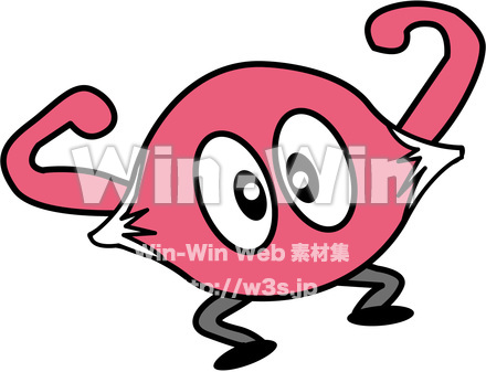 筋肉のキャラクター２のCG・イラスト素材 W-015297