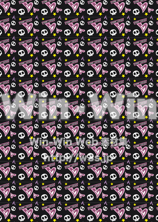 ドクロのCG・イラスト素材 W-015748