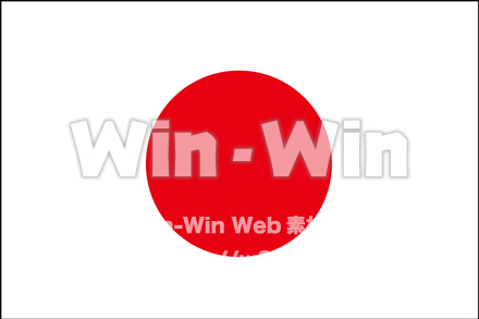 日本の旗のCG・イラスト素材 W-015430