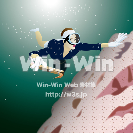 海女のCG・イラスト素材 W-014217