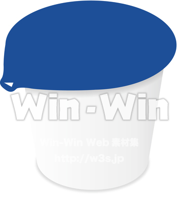 ヨーグルト１個のCG・イラスト素材 W-014850