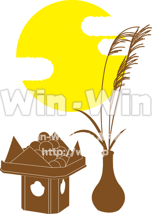 十五夜のCG・イラスト素材 W-015019