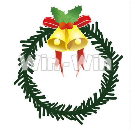 クリスマスリースのCG・イラスト素材 W-015744
