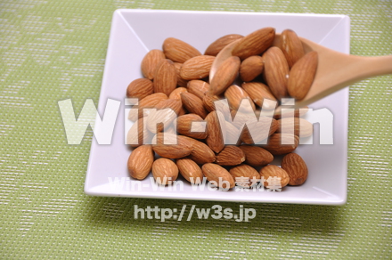 素焼きアーモンドの写真素材 W-015369