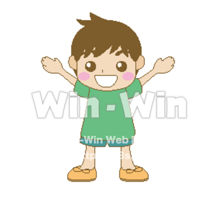 男の子のCG・イラスト素材 W-014704