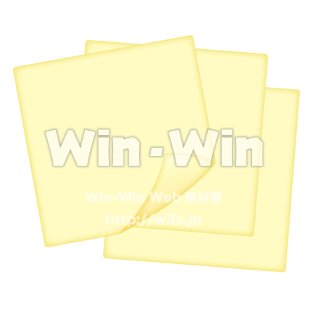 チーズ３枚のCG・イラスト素材 W-015513