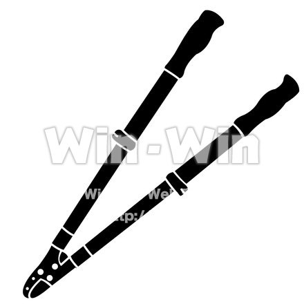 園芸バサミのシルエット素材 W-015828