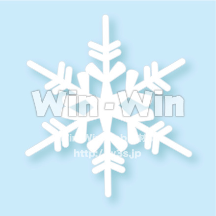 雪の結晶のCG・イラスト素材 W-014534