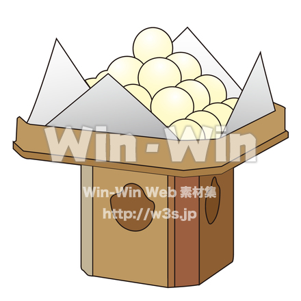 月見団子のCG・イラスト素材 W-015017