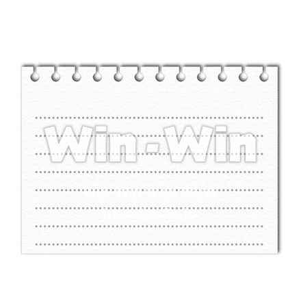 メモ用紙のCG・イラスト素材 W-014234