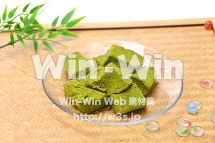 抹茶わらび餅の写真素材 W-014963