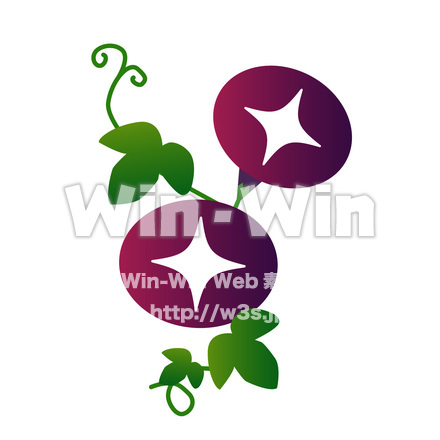 朝顔のCG・イラスト素材 W-014346