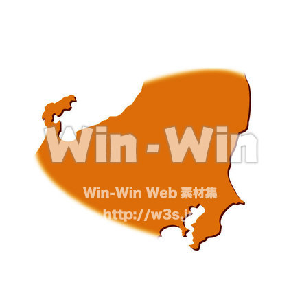 関東周辺地図のCG・イラスト素材 W-014249