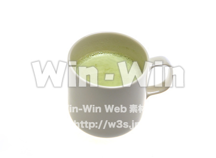 ホット青汁ミルクの写真素材 W-015922