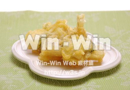 青じそと長芋のてんぷらの写真素材 W-015366