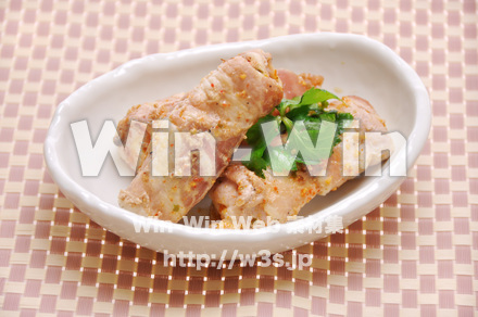 長いもの豚巻きの写真素材 W-015264