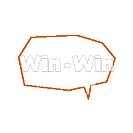 ふきだしのCG・イラスト素材 W-014306