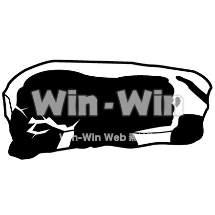 豚肉のシルエット素材 W-015336