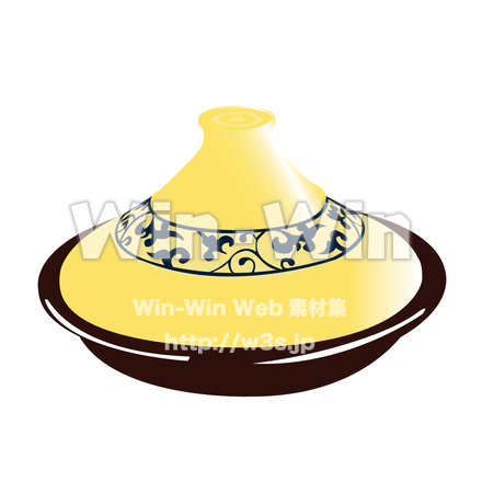 タジン鍋のCG・イラスト素材 W-014943