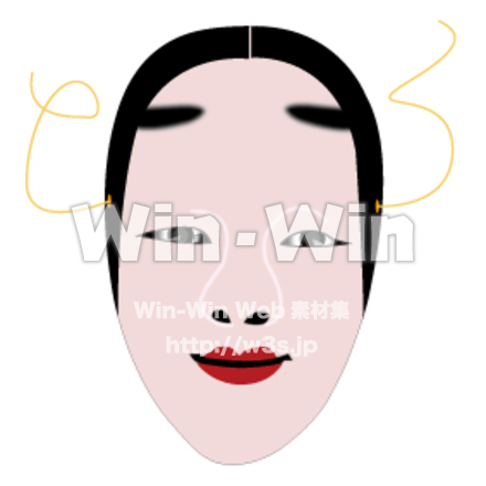 能面のCG・イラスト素材 W-014169