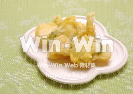 青じそと長芋のてんぷらの写真素材 W-015367