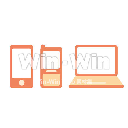 デバイス　アイコンセットのCG・イラスト素材 W-015233