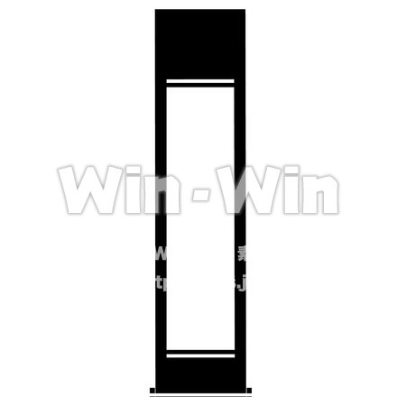 掛け軸のシルエット素材 W-015827