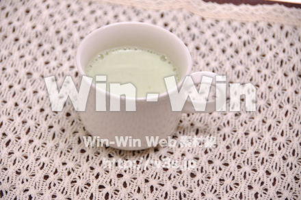 ホット青汁ミルクの写真素材 W-015925