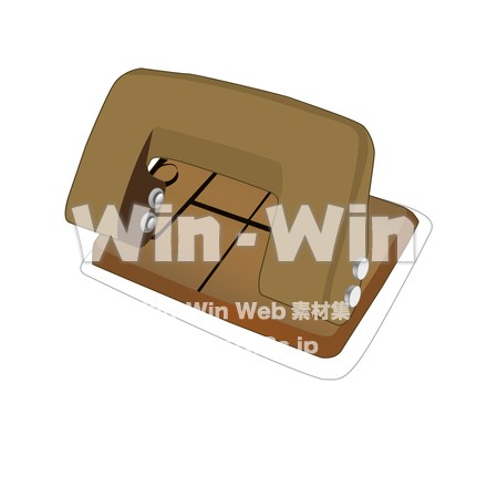 穴あけパンチのCG・イラスト素材 W-015629