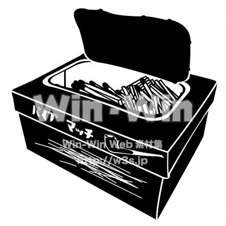 パイプマッチのシルエット素材 W-015911