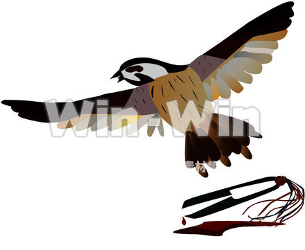 舌切り雀のCG・イラスト素材 W-014267