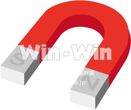 U磁石のCG・イラスト素材 W-014975