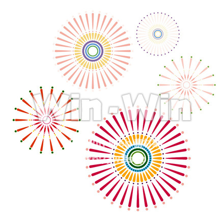 花火のCG・イラスト素材 W-014331