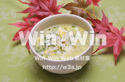 しじみ汁雑炊の写真素材 W-015670