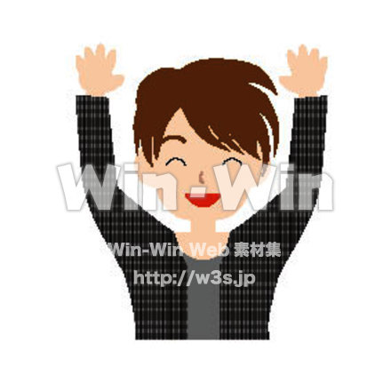 男性のCG・イラスト素材 W-014309