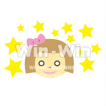 きらきらGIRLのCG・イラスト素材 W-015245