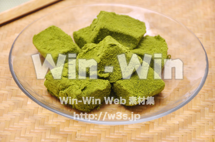 抹茶わらび餅の写真素材 W-014958