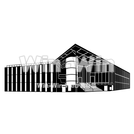 川崎市アートセンターのシルエット素材 W-014746