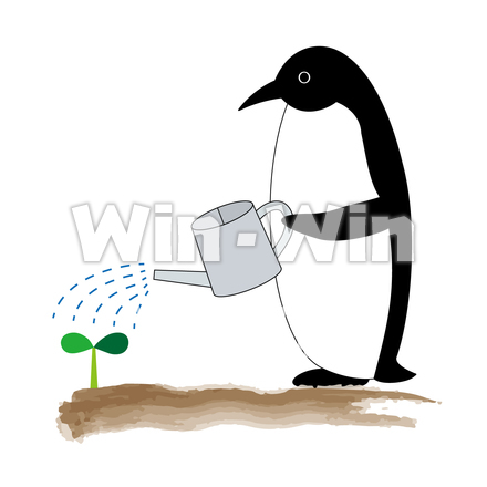 啓発マーク（緑を大切に）のCG・イラスト素材 W-015720