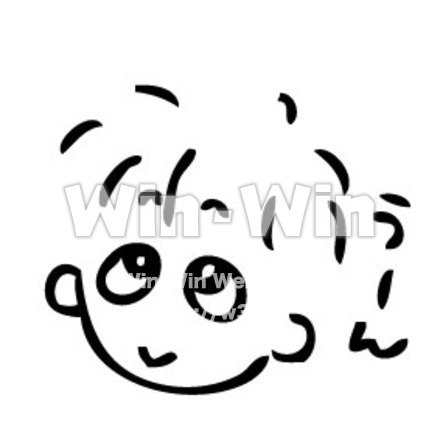 うーんのシルエット素材 W-015028