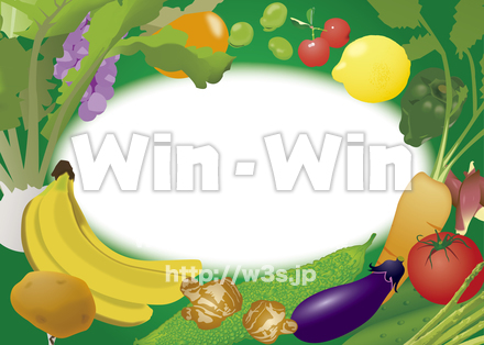 植物フレームのCG・イラスト素材 W-014646