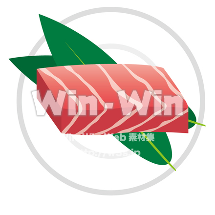 マグロ大トロのCG・イラスト素材 W-014198