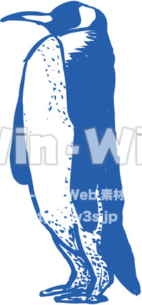 ペンギンのシルエット素材 W-015206