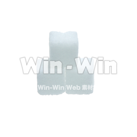 角砂糖３個の写真素材 W-015118