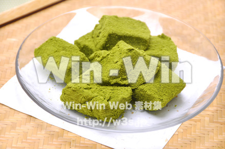 抹茶わらび餅の写真素材 W-014959