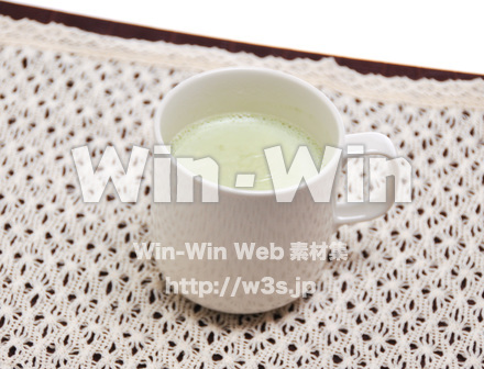 ホット青汁ミルクの写真素材 W-015923